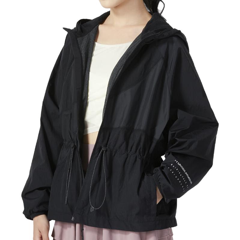 (Women) Under Armour Black Letter Print Hoodie Jacket 1379763-001 圖 6