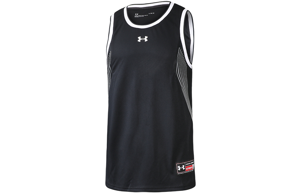 (Women) Under Armour Black Logo Basketball Tank - Quick Dry & Breathable. 22500102-001