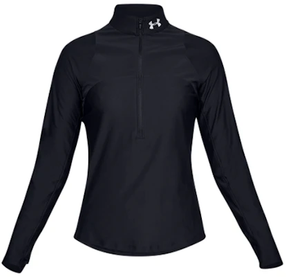 (W) 언더아머 블랙 스탠드 칼라 긴팔 런닝 스웻셔츠 1326512-001 Buy (W) 언더아머 블랙 스탠드 칼라 긴팔 런닝 스웻셔츠 1326512-001