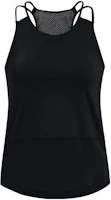 (Women) Under Armour Breathelux Solid Training Tank Top Black 1370868-001 (Women) Under Armour Breathelux Solid Training Tank Top Black 1370868-001