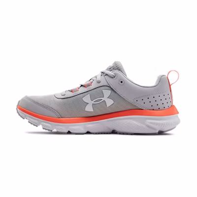 (W) UA Charged Assert 8 Gray/Orange 'Grey'