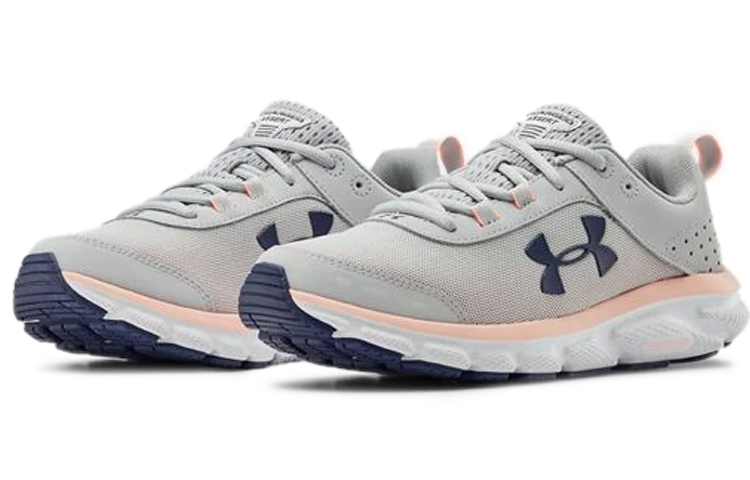 (W) UA Charged Assert 8 Sports Shoes Grey/Pink 圖 3
