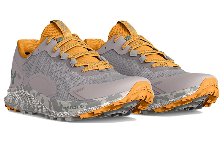 Lookbook (W) Under Armour Charged Bandit Trail 2 'Abu-abu Kuning' 3024763-103