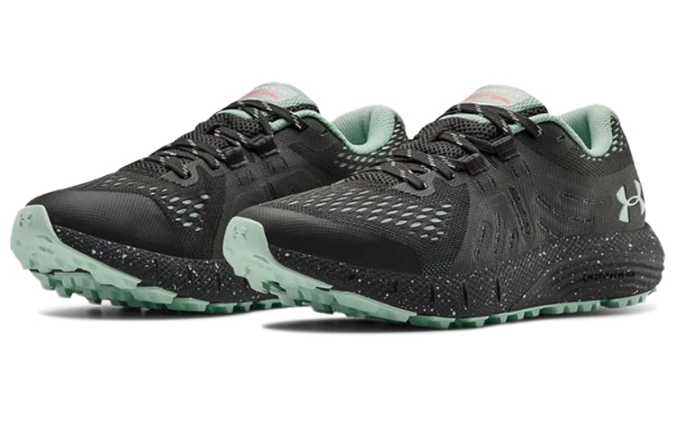 Lookbook (W) Under Armour Charged Bandit Trail ''Zwart Groen'' 3021968-100