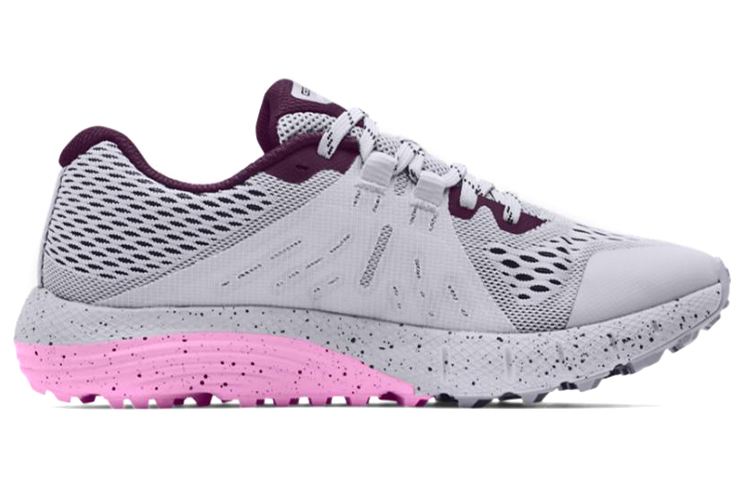 Order (W) 安德玛 Charged Bandit Trail 灰粉色 女跑鞋 3021968-101