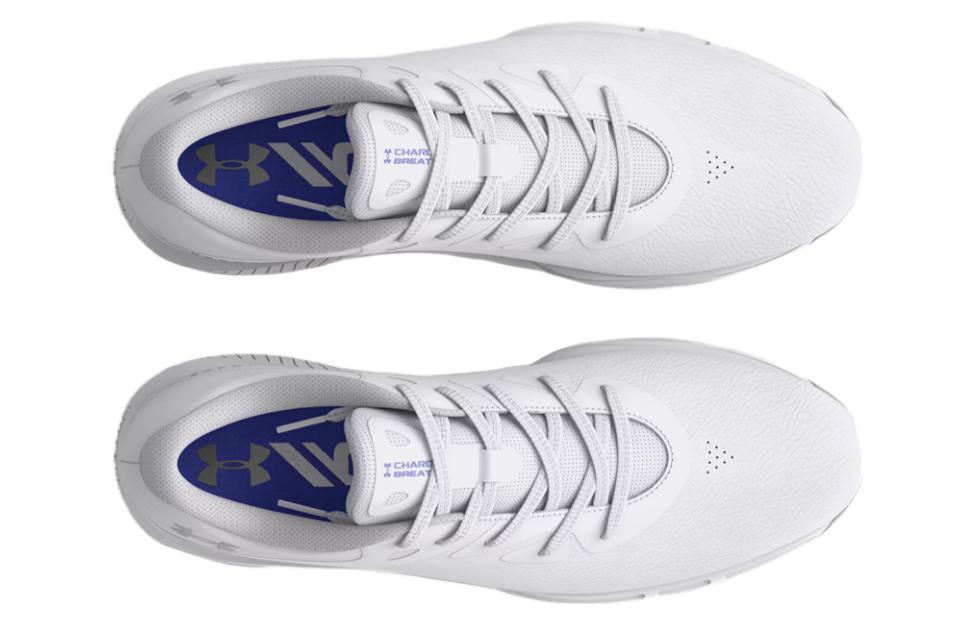 Shop Under Armour  Charged Breathe 2 防滑耐磨 低幫 高爾夫球鞋 女款 白