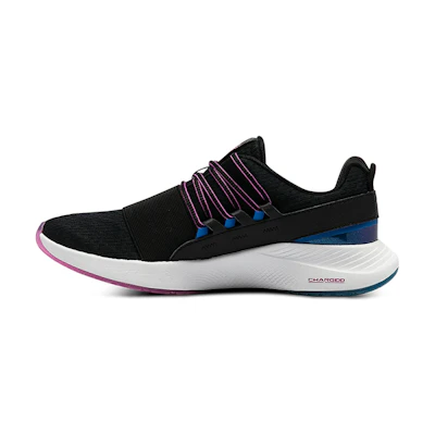 (W) UA Charged Breathe Color Shift Sports Shoes Black