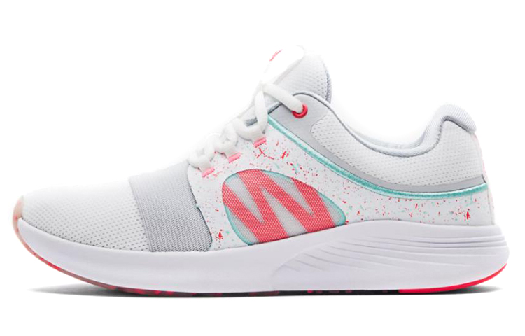 (Women) Under Armour Charged Breathe Bliss Running Shoes White/Pink 3024168-101