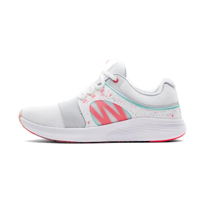 (W) UA Charged Breathe Bliss Running Shoes White/Pink
