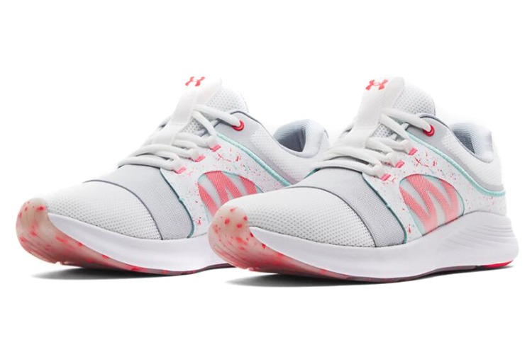 (W) UA Charged Breathe Bliss Running Shoes White/Pink 圖 3