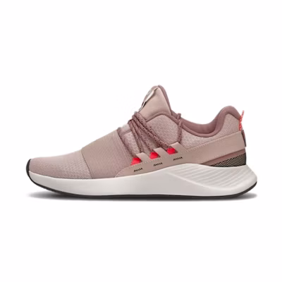 (W) UA Charged Breathe Running Shoes Pink/Red