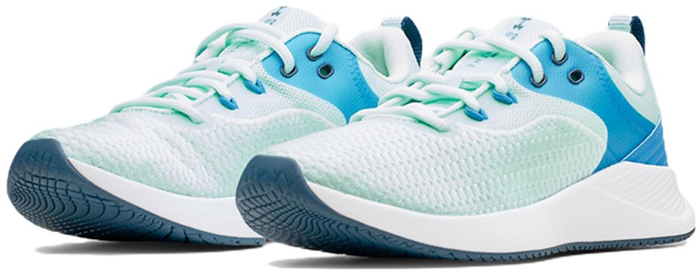 (W) Under Armour Charged Breathe TR 3 'Hijau-Biru' 3023705-301 Lookbook (W) Under Armour Charged Breathe TR 3 'Hijau-Biru' 3023705-301
