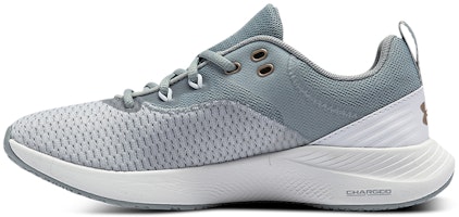 (Women) Under Armour Charged Breathe TR 3 Sports Shoes Gray 3023705-101 (Women) Under Armour Charged Breathe TR 3 Sports Shoes Gray 3023705-101