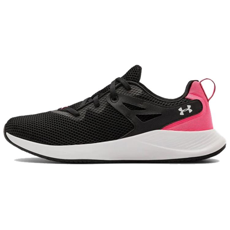 (Women) Under Armour Charged Breathe Trainer 2 Running Shoes Black/Pink 3023012-001