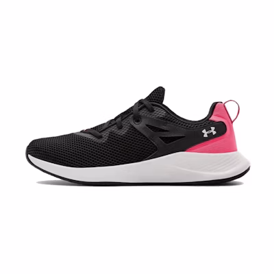 (W) UA Charged Breathe Trainer 2 Running Shoes Black/Pink