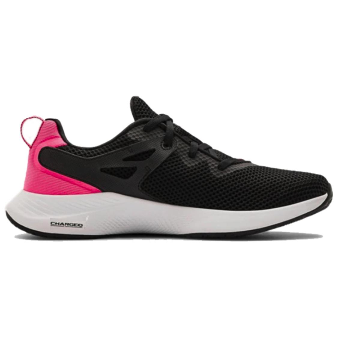 Order (W) Under Armour Charged Breathe Trainer 2 Sepatu Lari Hitam/Pink 3023012-001