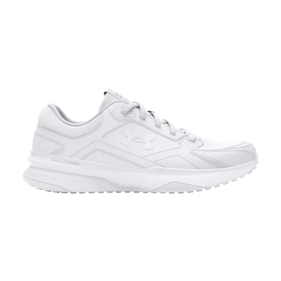 (W) UA Charged Edge Leather 'White'