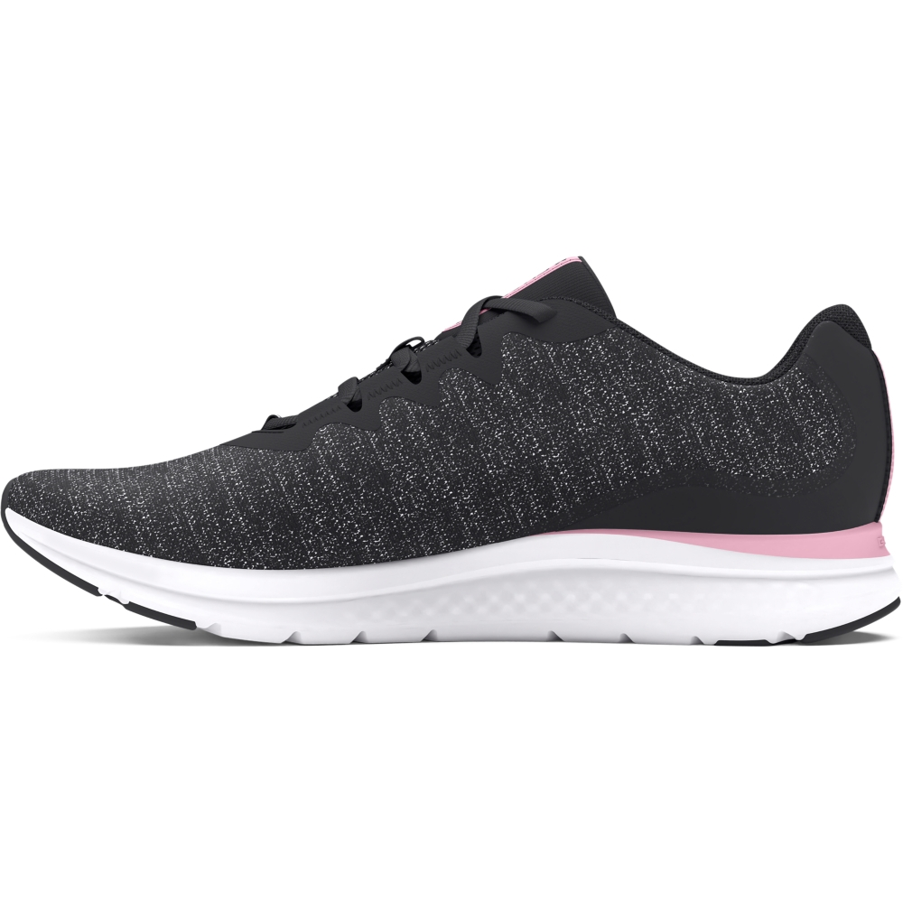 (W) UA Charged Impulse 3 Knit Running Shoes Black 圖 2