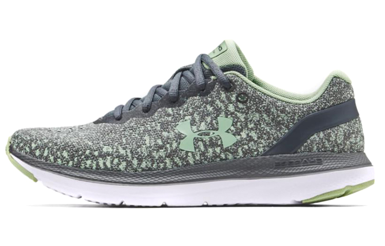 (Women) Under Armour Charged Impulse Knit 'Breathable Comfort Green Low-Top Running' 3022603-104
