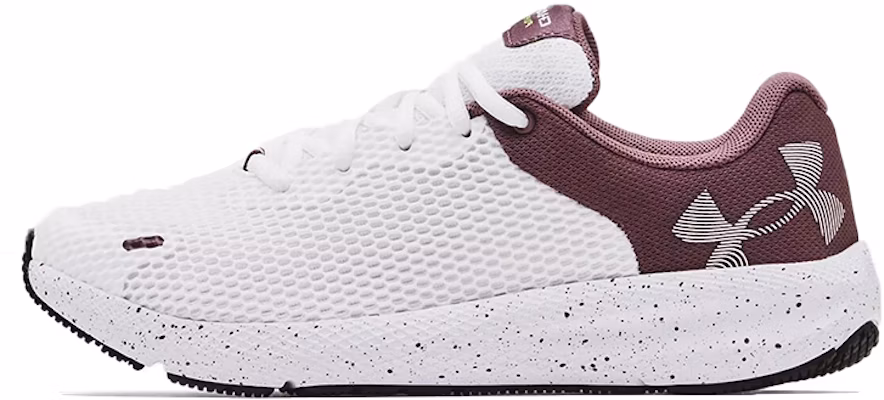 (Women) Under Armour Charged Pursuit 2 Big Logo Speckled 'White Ash Plum' 3025244-101 Buy (Women) Under Armour Charged Pursuit 2 Big Logo Speckled 'White Ash Plum' 3025244-101