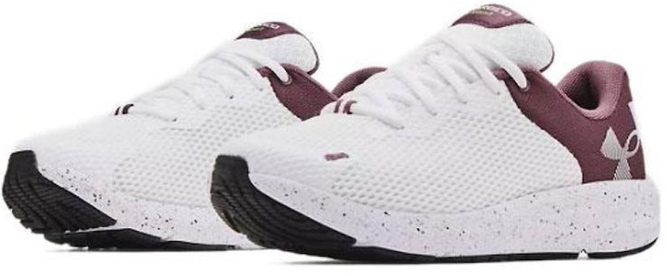 (W) Under Armour Charged Pursuit 2 Logo Besar Berbintik 'Putih Ash Plum' 3025244-101 Lookbook (W) Under Armour Charged Pursuit 2 Logo Besar Berbintik 'Putih Ash Plum' 3025244-101