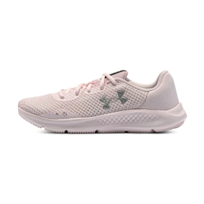 (W) UA Charged Pursuit 3 Metallic 'Light Pink'