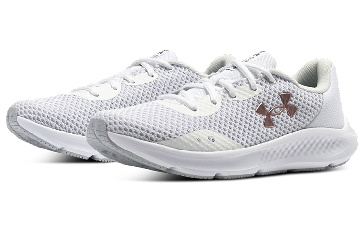 (W) UA Charged Pursuit 3 Metallic 'White Pink' 圖 3