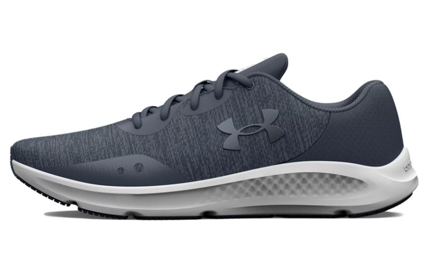 (W) UA Charged Pursuit 3 Twist 'Grey White'