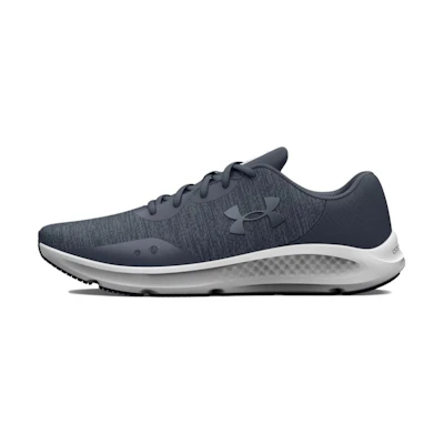 (W) UA Charged Pursuit 3 Twist 'Grey White'