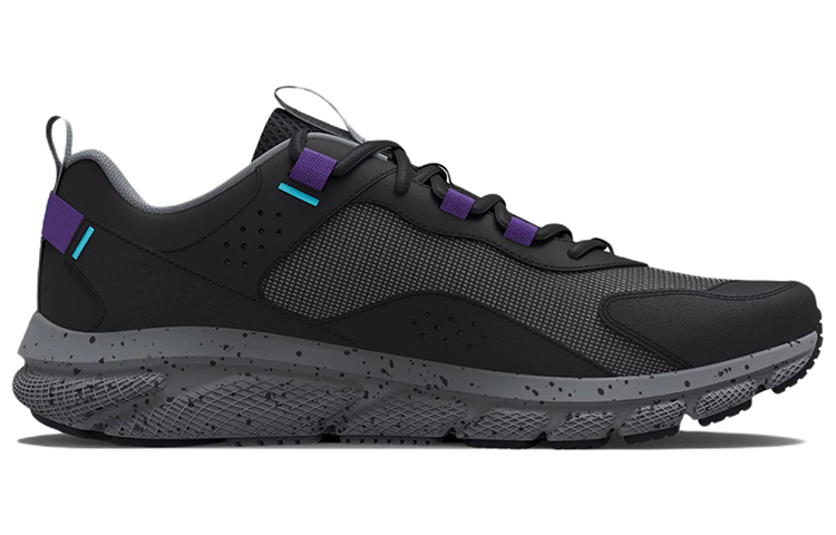 Order (W) Under Armour Charged Verssert ''Zwart Paars Spikkel'' 3025751-102