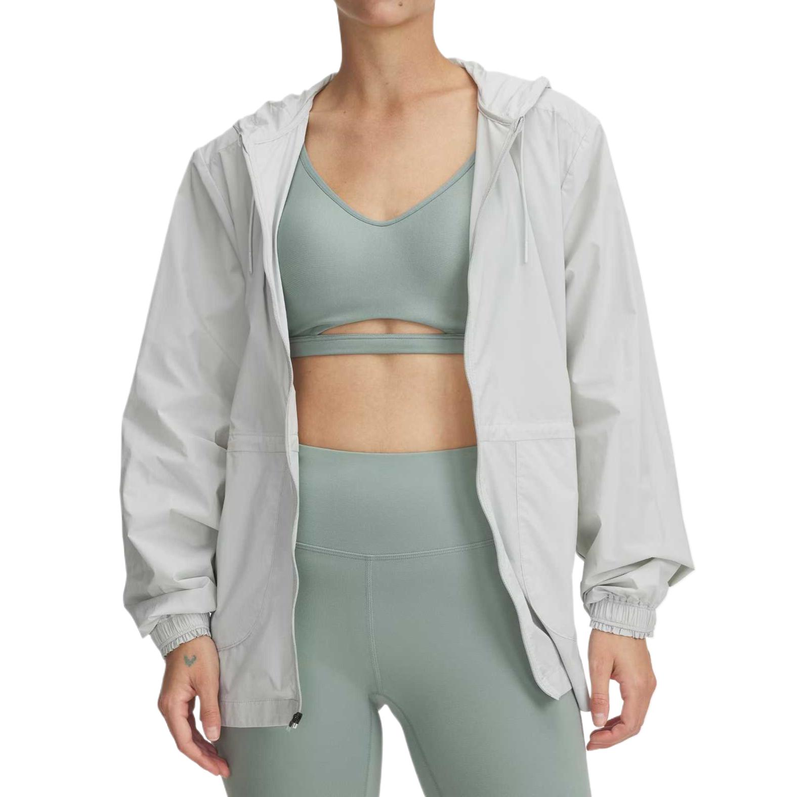 Order (Women) Under Armour Cinch Waist Stylish Comfortable Grey Jacket 1389502-377