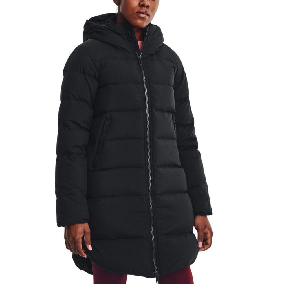 Shop (W) Chaqueta Larga Negra Under Armour ColdGear® Infrared para Invierno. 1364899-001