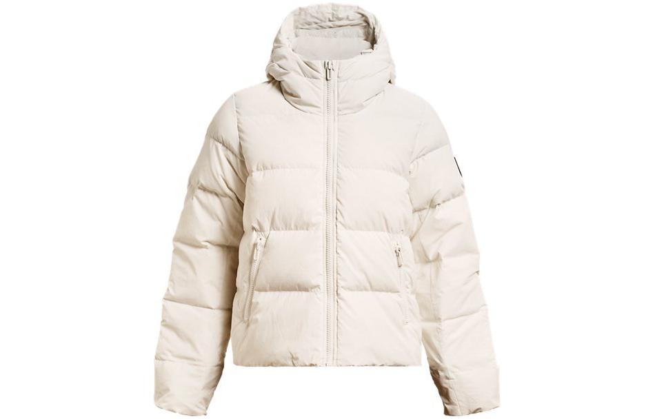 (Women) Under Armour ColdGear  Short Quilted Down Jacket with Hoodie. 1378861-112