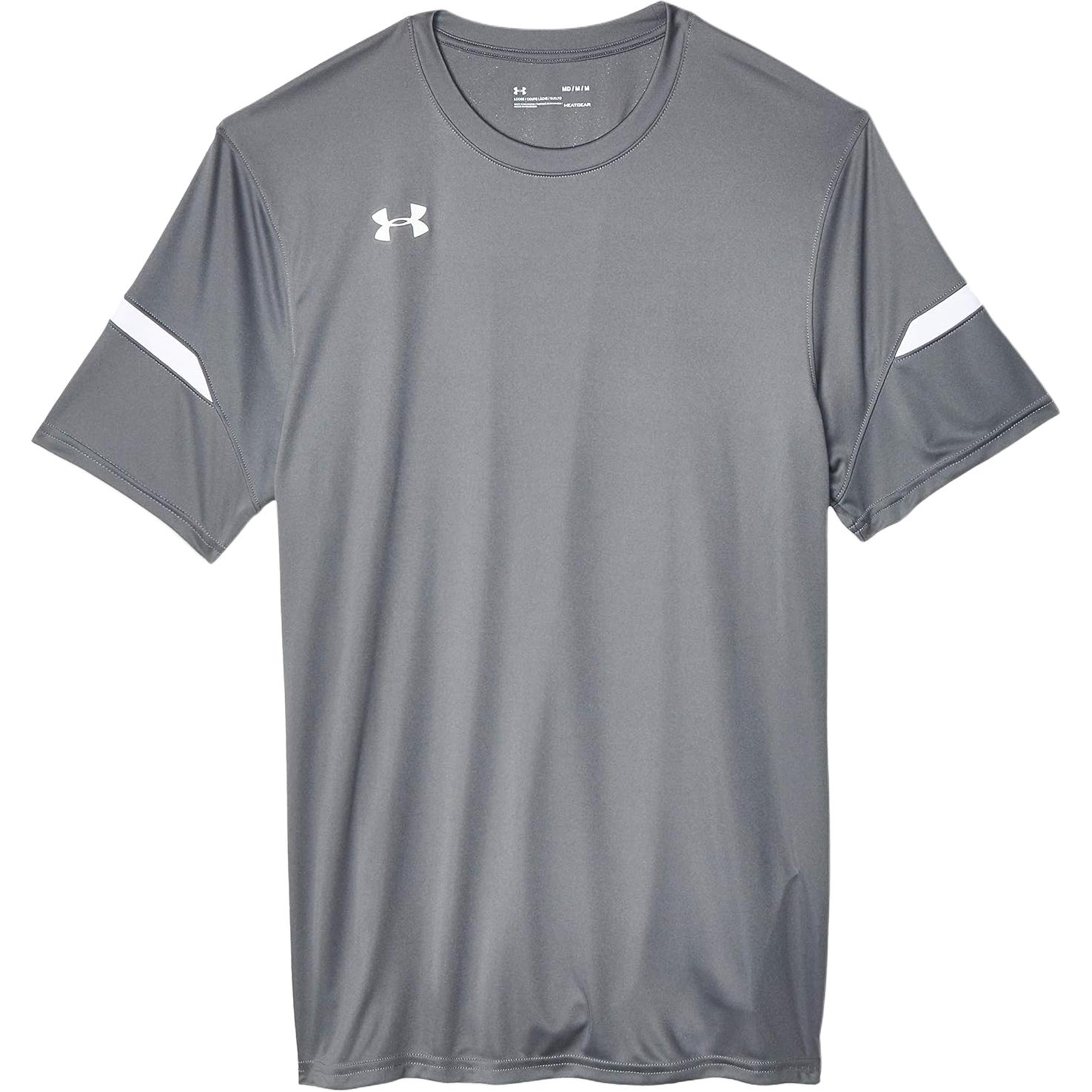 (Women) Under Armour Crewneck Logo Pullover Short Sleeve Football Shirt 1305828-040