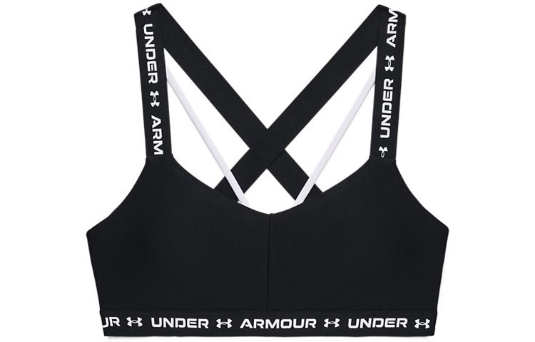 (Women) Under Armour Crossback Low-Impact Dry-Fit Printed Tank Top Black 1361033-001