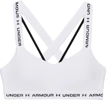 (Women) Under Armour Crossback Low-Impact Dry-Fit Printed Tank Top White 1361033-100 (Women) Under Armour Crossback Low-Impact Dry-Fit Printed Tank Top White 1361033-100