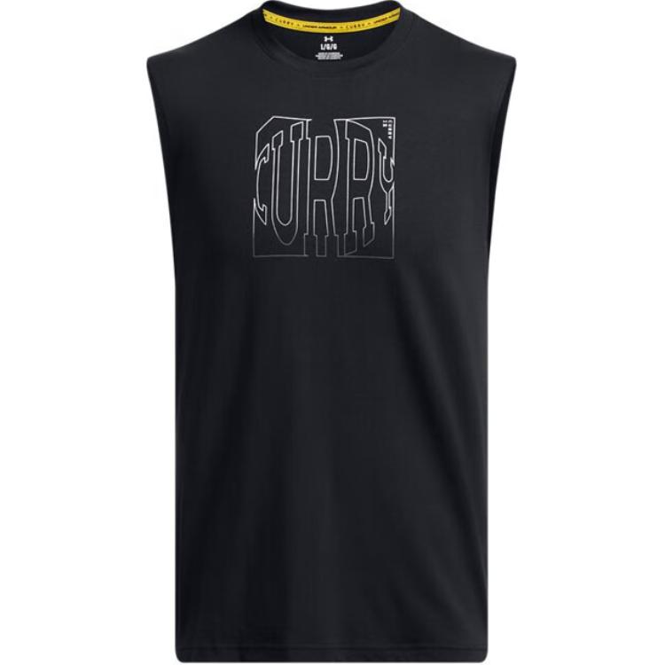 (Women) Under Armour Curry Black Breathable Sports Tank Top. 1387099-001