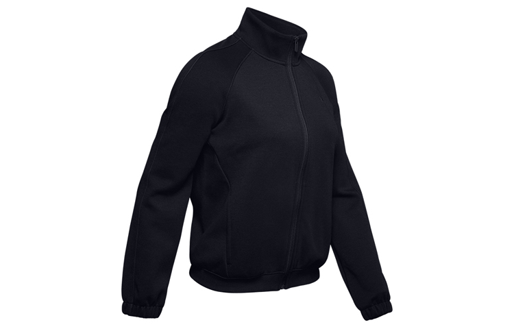 (Women) Under Armour Double Knit Zip-Up Jacket Black 1344223-001