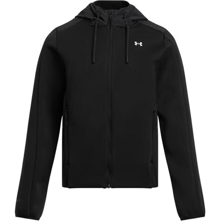 (Women) Under Armour Essential Black Casual Training Logo Hoodie Jacket 1378850-002