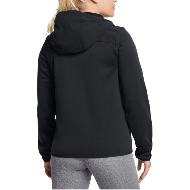 Purchase (Women) Under Armour Essential Black Casual Training Logo Hoodie Jacket 1378850-002