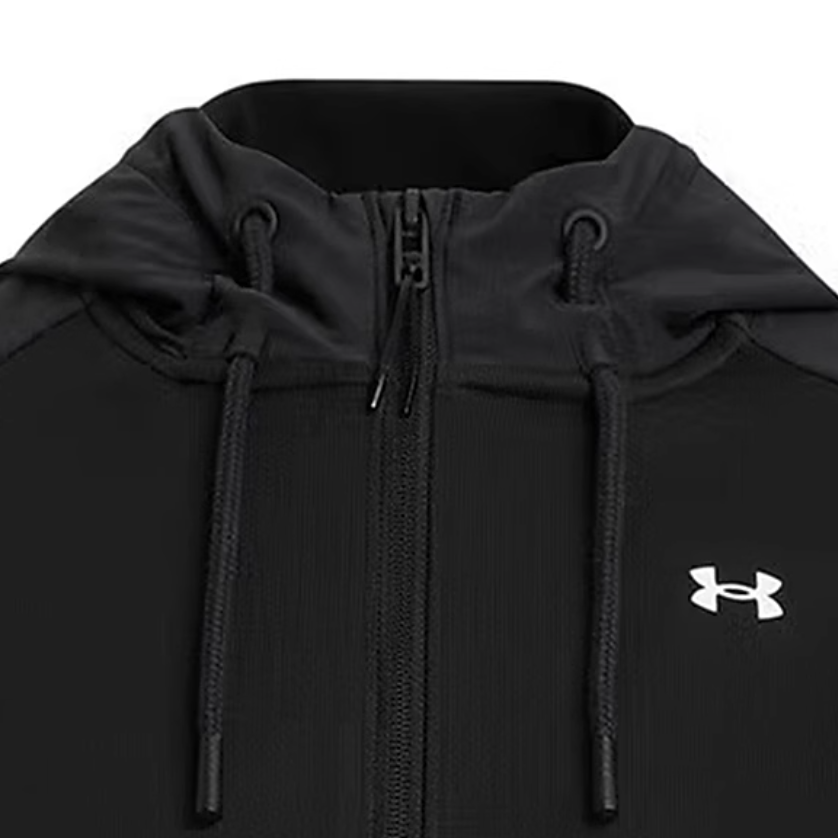Details for (Women) Under Armour Essential Black Casual Training Logo Hoodie Jacket 1378850-002