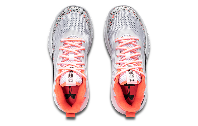Lookbook (W) Under Armour Flow Breakthru 2 ''Wit Oranje'' 3024594-104