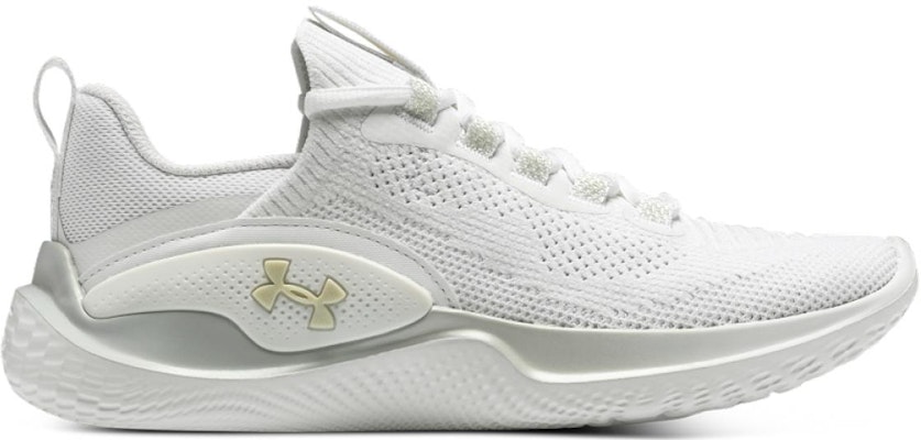 (Women) Under Armour Flow Dynamic 'White Metallic Gold' 3026107-106 Order (Women) Under Armour Flow Dynamic 'White Metallic Gold' 3026107-106