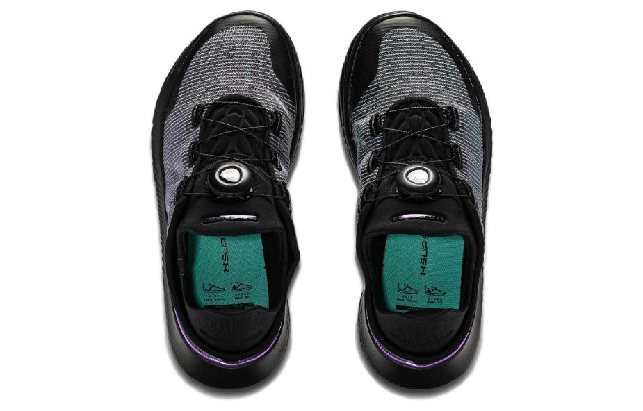 Shop Under Armour Ua Flow Slipspeed 舒適百搭減震防滑 低筒 休閒跑步鞋 女款 黑紫