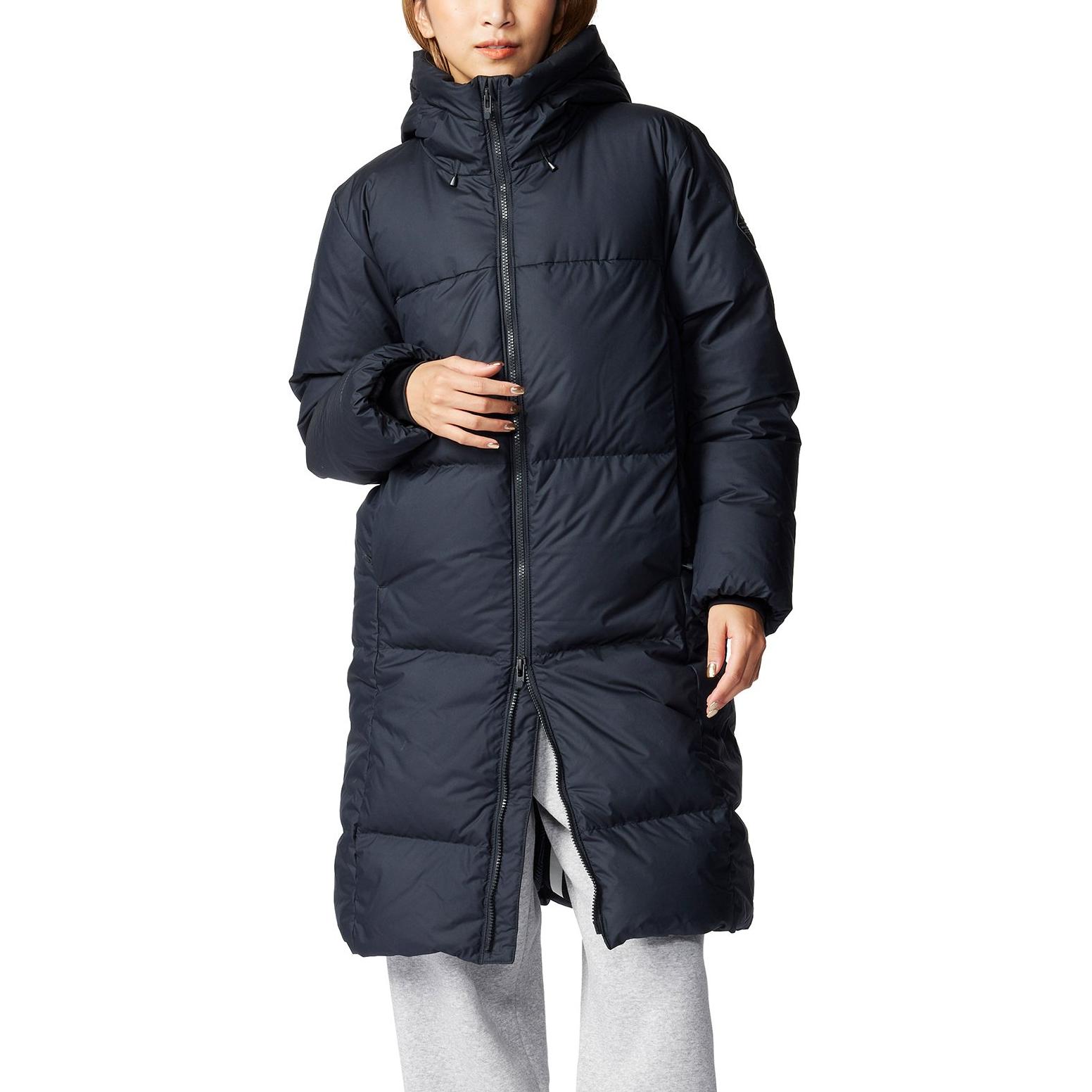 Shop (W) Under Armour FW24 Limitless Jaket Panjang Hoodie Down Hitam. 1384649-001