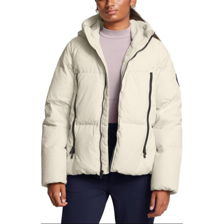 Shop (W) Under Armour FW25 Limitless Jaket Putih Ringan untuk Latihan & Santai. 1384645-110