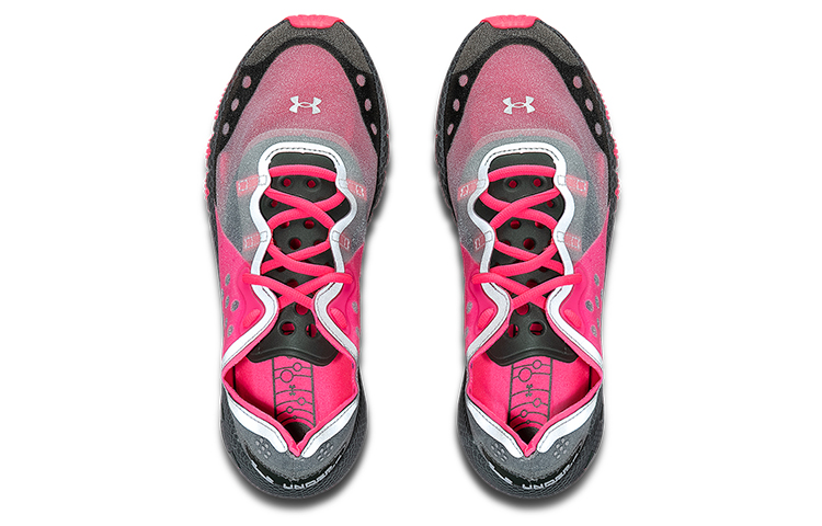 (W) UA Hovr Machina Mars Sports Shoes Pink/Grey 圖 4