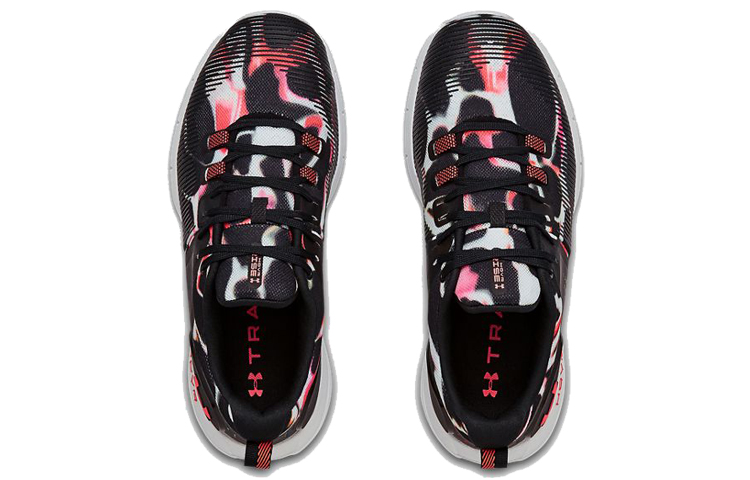 Shop (W) 安德玛HOVR Rise印花训练运动鞋 黑/红 3022897-001