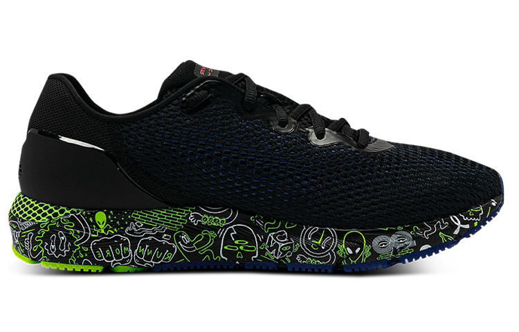 (W) UA Hovr Sonic 4 FnRn CN Sports Shoes Black/Green 圖 2