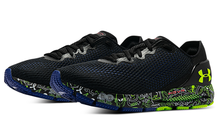 (W) UA Hovr Sonic 4 FnRn CN Sports Shoes Black/Green 圖 3